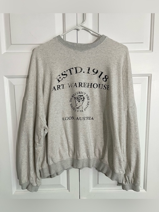 Tops - Relaxed Fit “Art Warehouse” Crewneck Sweatshirt